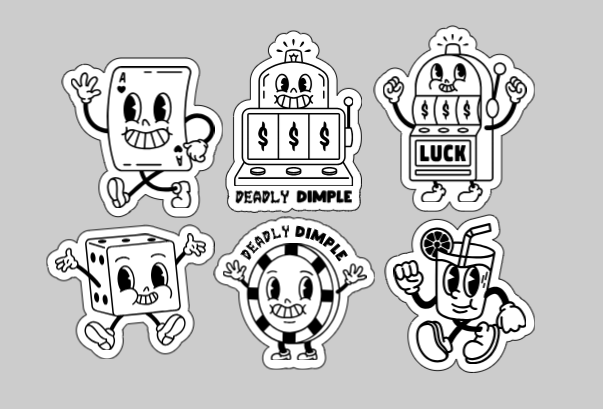 CASINO STICKER PACK